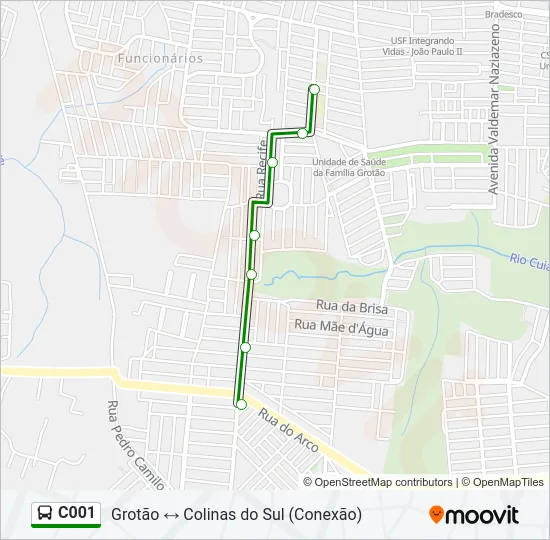 C001 Bus Line Map