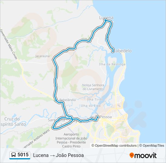 5015 Bus Line Map
