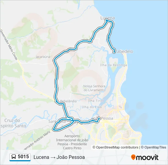 5015 Bus Line Map