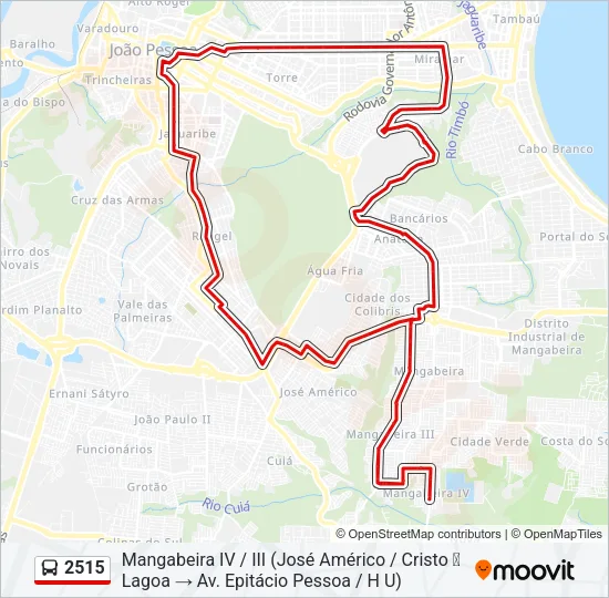 2515 Bus Line Map