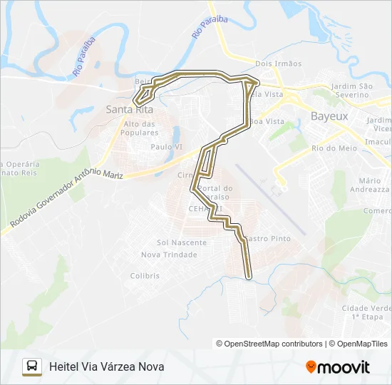 HEITEL Bus Line Map