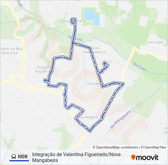 I008 Bus Line Map