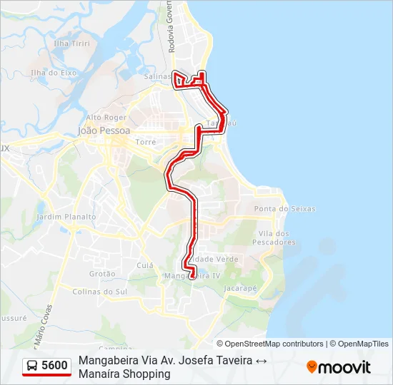 5600 Bus Line Map