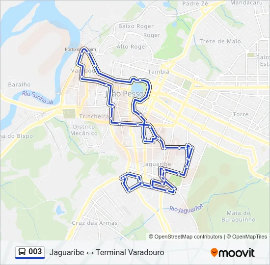 003 Bus Line Map