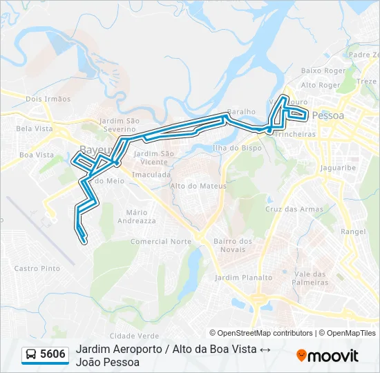 5606 Bus Line Map