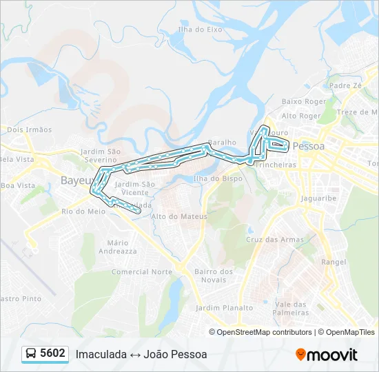 5602 Bus Line Map