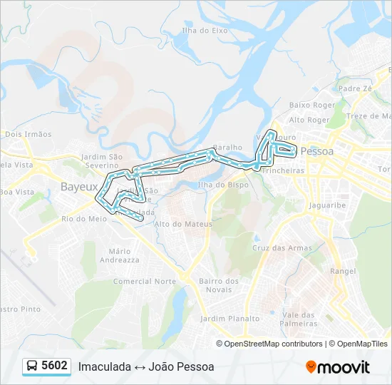 5602 Bus Line Map