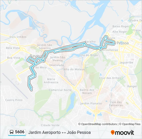 5606 Bus Line Map