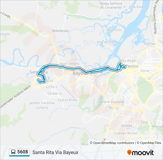 5608 Bus Line Map