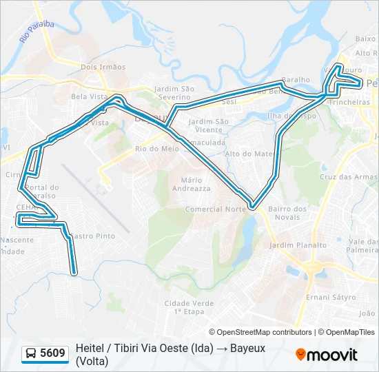 5609 Bus Line Map