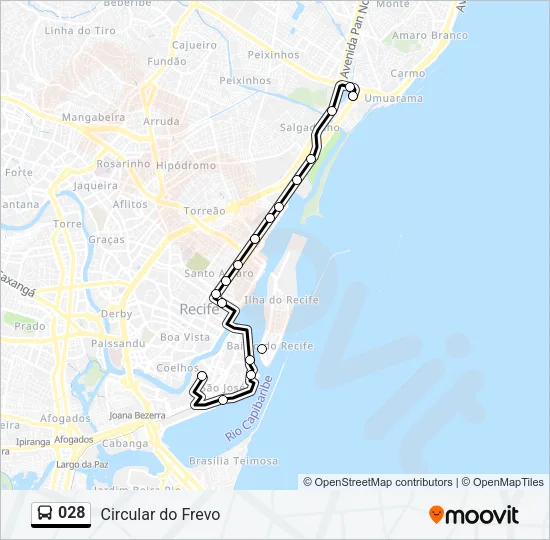 028 Bus Line Map