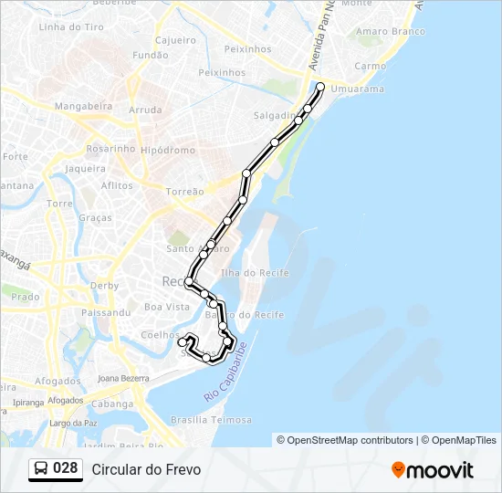 028 Bus Line Map