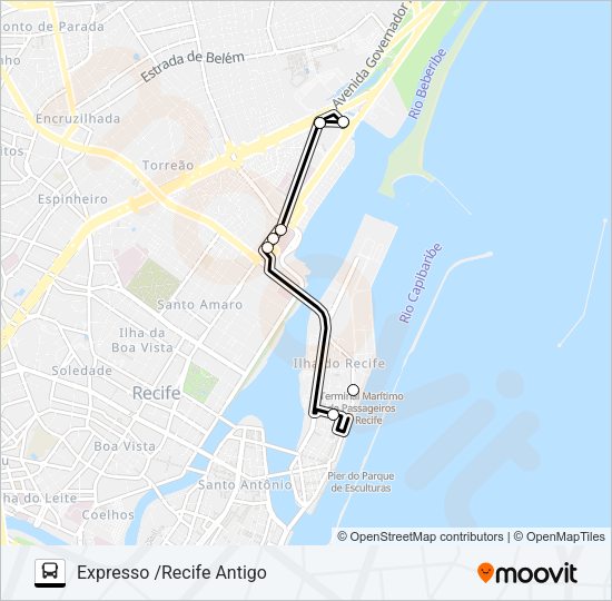 998 Bus Line Map