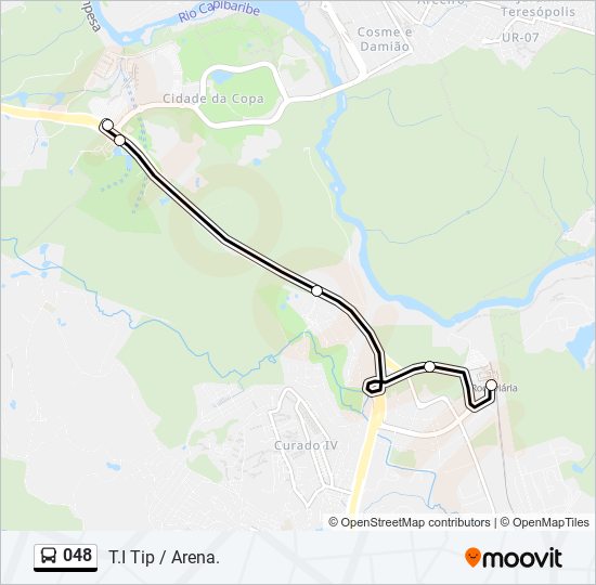 048 Bus Line Map