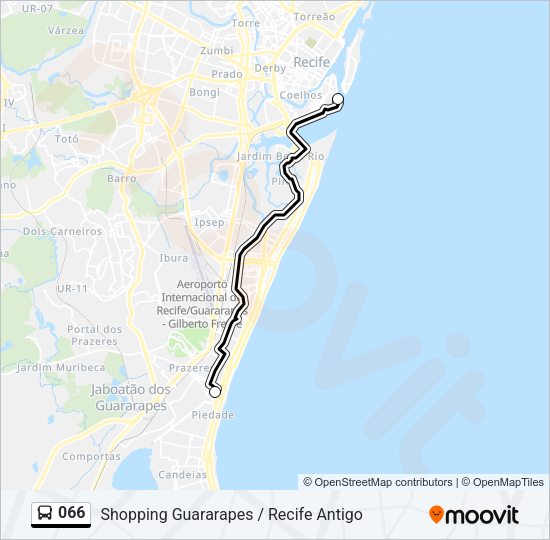 066 Bus Line Map