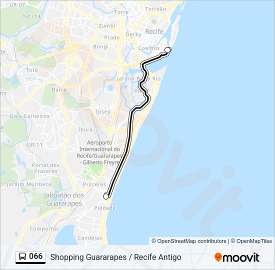 066 Bus Line Map