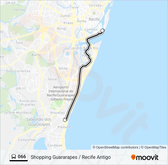 066 Bus Line Map