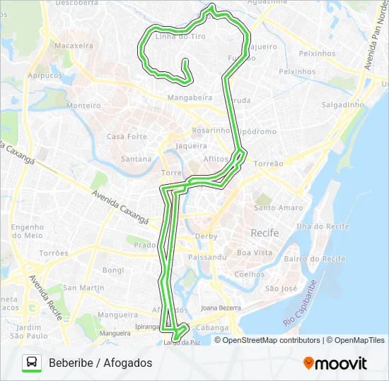 700 BEBERIBE / AFOGADOS Bus Line Map