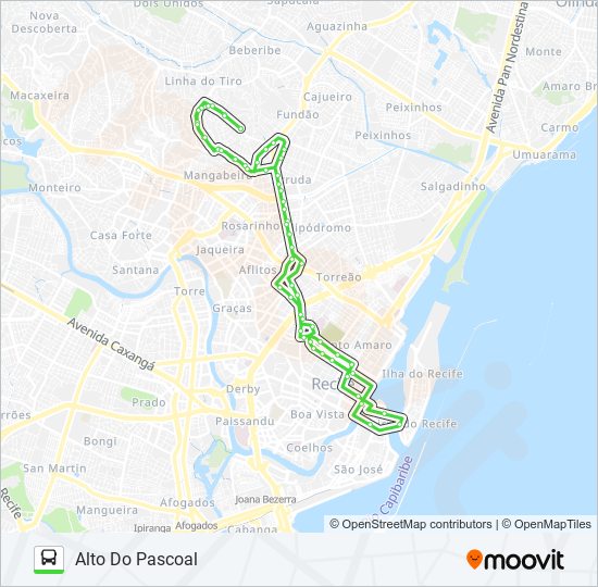 711 ALTO DO PASCOAL bus Line Map
