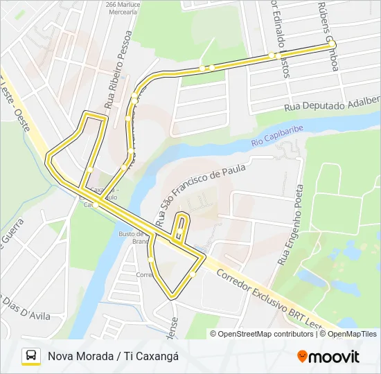 2417 NOVA MORADA / TI CAXANGÁ Bus Line Map