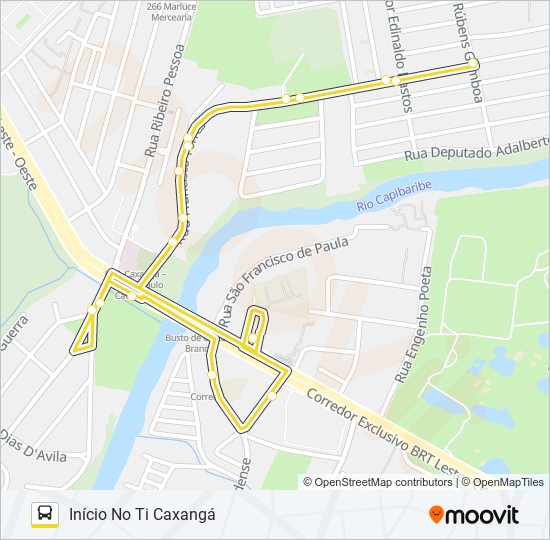 2417 NOVA MORADA / TI CAXANGÁ bus Line Map