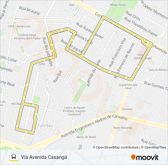 Mapa de 2416 RODA DE FOGO / TI GETÚLIO VARGAS de autobús