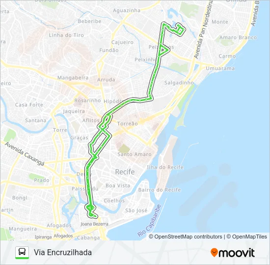 825 JARDIM BRASIL / TI JOANA BEZERRA Bus Line Map