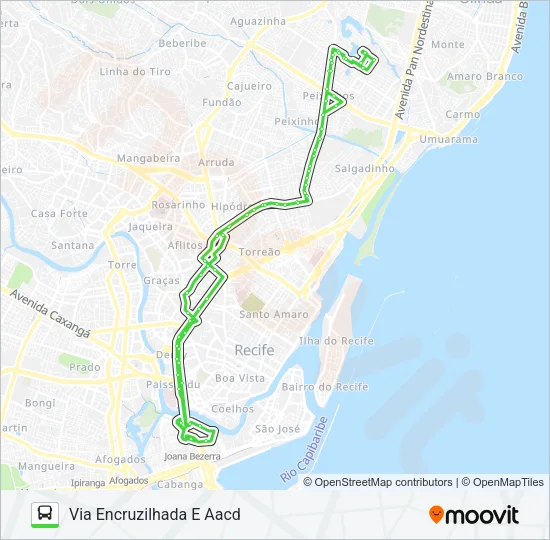 825 JARDIM BRASIL / TI JOANA BEZERRA Bus Line Map