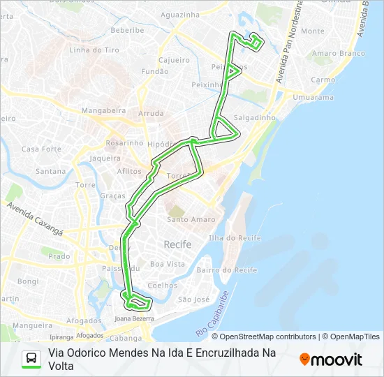 825 JARDIM BRASIL / TI JOANA BEZERRA Bus Line Map