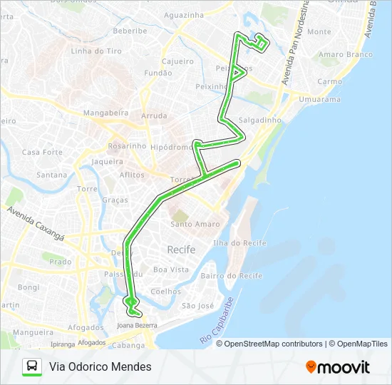 825 JARDIM BRASIL / TI JOANA BEZERRA Bus Line Map
