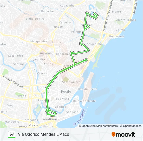 825 JARDIM BRASIL / TI JOANA BEZERRA Bus Line Map