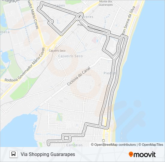 Mapa da linha J114 DOM HÉLDER / RIO DAS VELHAS de ônibus