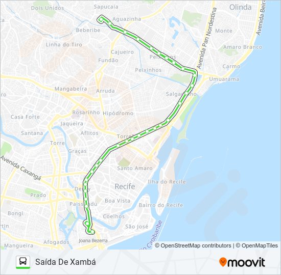 861 TI JOANA BEZERRA / TI XAMBÁ bus Line Map