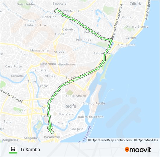 861 TI JOANA BEZERRA / TI XAMBÁ bus Line Map