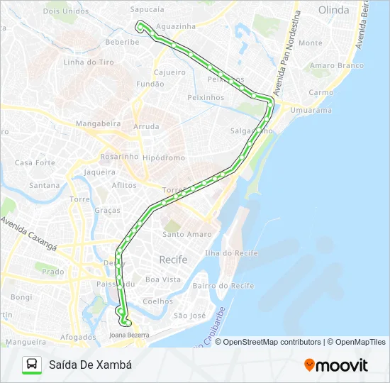 861 TI JOANA BEZERRA / TI XAMBÁ Bus Line Map