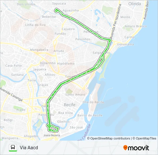 861 TI JOANA BEZERRA / TI XAMBÁ Bus Line Map