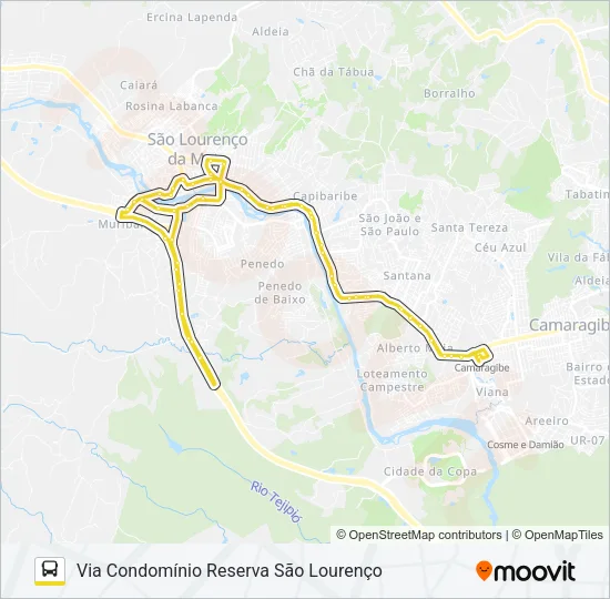 2420 MURIBARA / TI CAMARAGIBE Bus Line Map