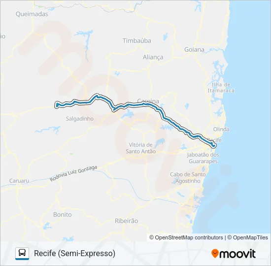 060 RECIFE - SURUBIM Bus Line Map