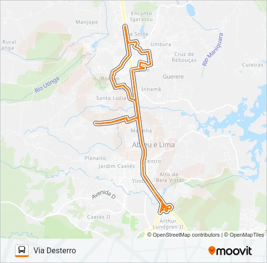 1984 LOTEAMENTO BONFIM / TI ABREU E LIMA Bus Line Map