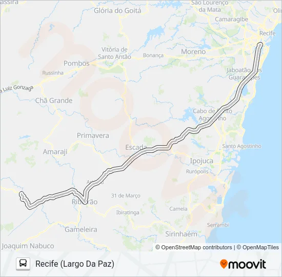 11231 RECIFE - CORTÊS Bus Line Map