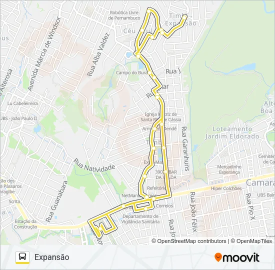 2475 TIMBI / TI CAMARAGIBE Bus Line Map
