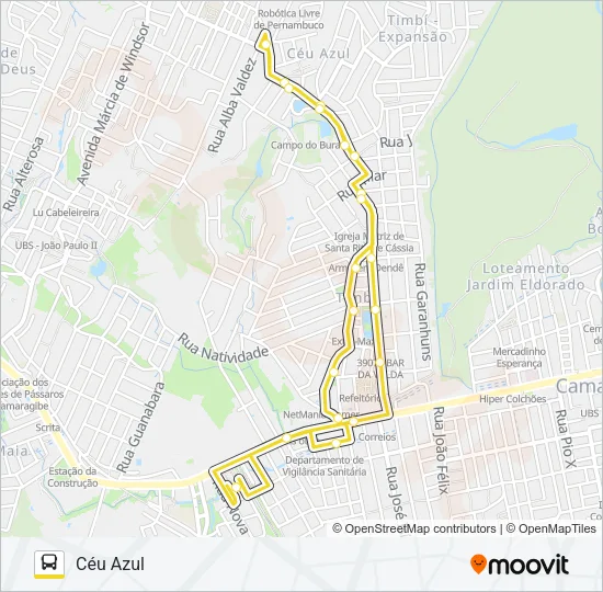 2475 TIMBI / TI CAMARAGIBE Bus Line Map