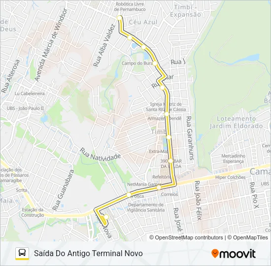 2475 TIMBI / TI CAMARAGIBE Bus Line Map