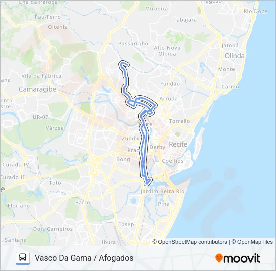 680 VASCO DA GAMA / AFOGADOS Bus Line Map