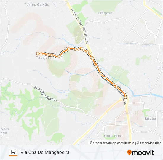 1923 CIDADE TABAJARA / TI PE-15 Bus Line Map