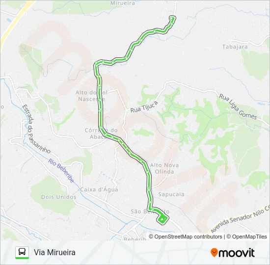 844 SANTA CASA / TI XAMBÁ Bus Line Map