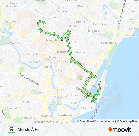714 ALTO JOSÉ BONIFÁCIO (AV. NORTE) Bus Line Map