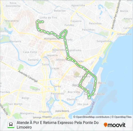 714 ALTO JOSÉ BONIFÁCIO (AV. NORTE) Bus Line Map