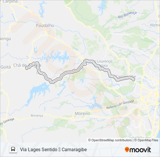 815 CHÃ DE ALEGRIA - CAMARAGIBE bus Line Map