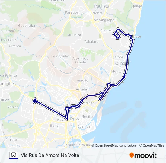 2920 TI RIO DOCE / TI CDU Bus Line Map